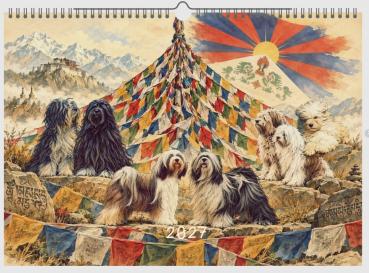 Tibet Terrier 2027 - A Sensitive Kind Art Kalender A3